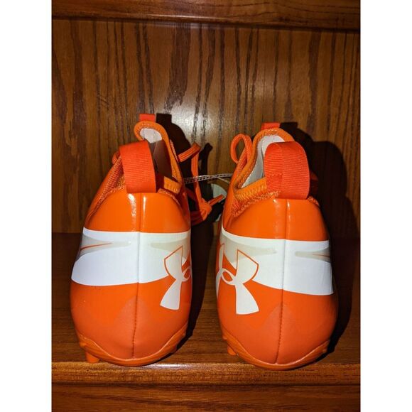 Under Armour Nitro Low Top Football Shoes‎ White/Orange Men\'s Size 15 NWOB main image 9
